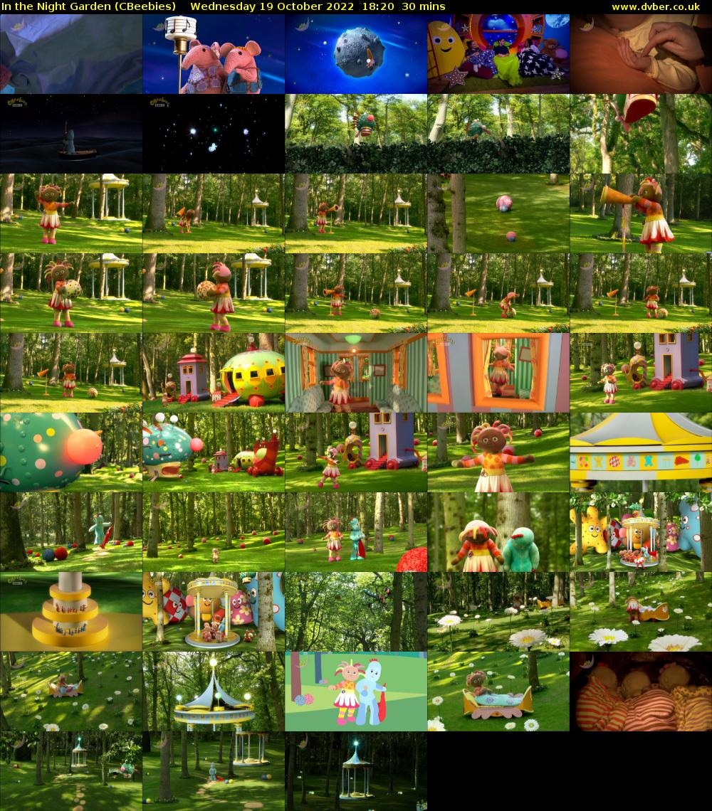 In the Night Garden (CBeebies) Wednesday 19 October 2022 18:20 - 18:50