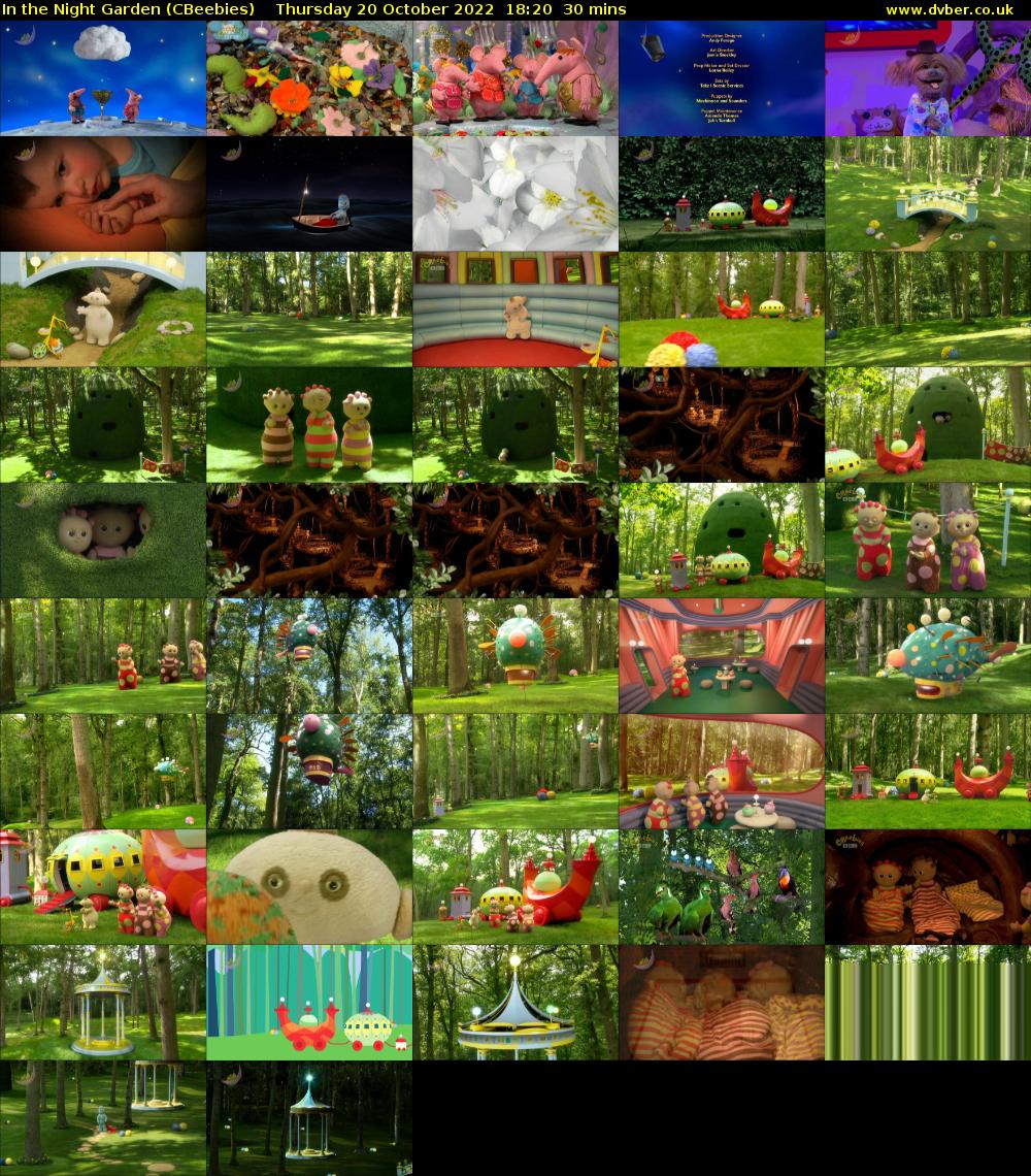 In the Night Garden (CBeebies) Thursday 20 October 2022 18:20 - 18:50
