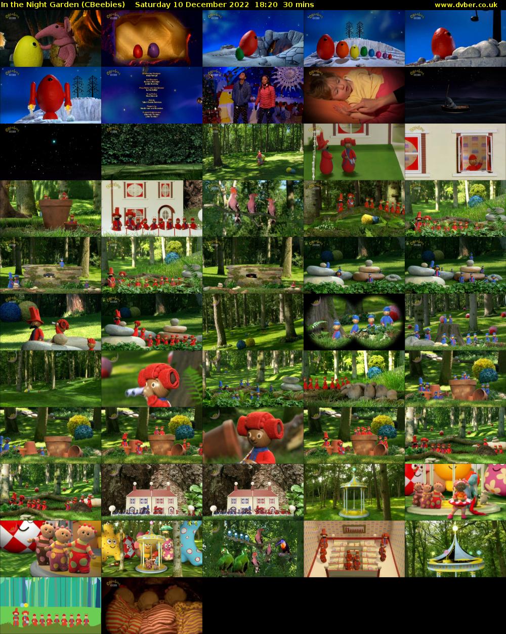 In the Night Garden (CBeebies) Saturday 10 December 2022 18:20 - 18:50