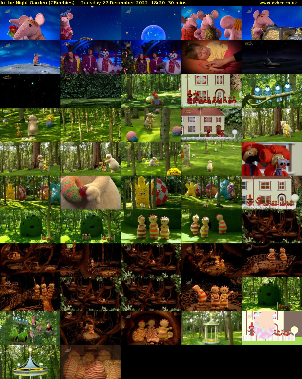 In the Night Garden (CBeebies) Tuesday 27 December 2022 18:20 - 18:50
