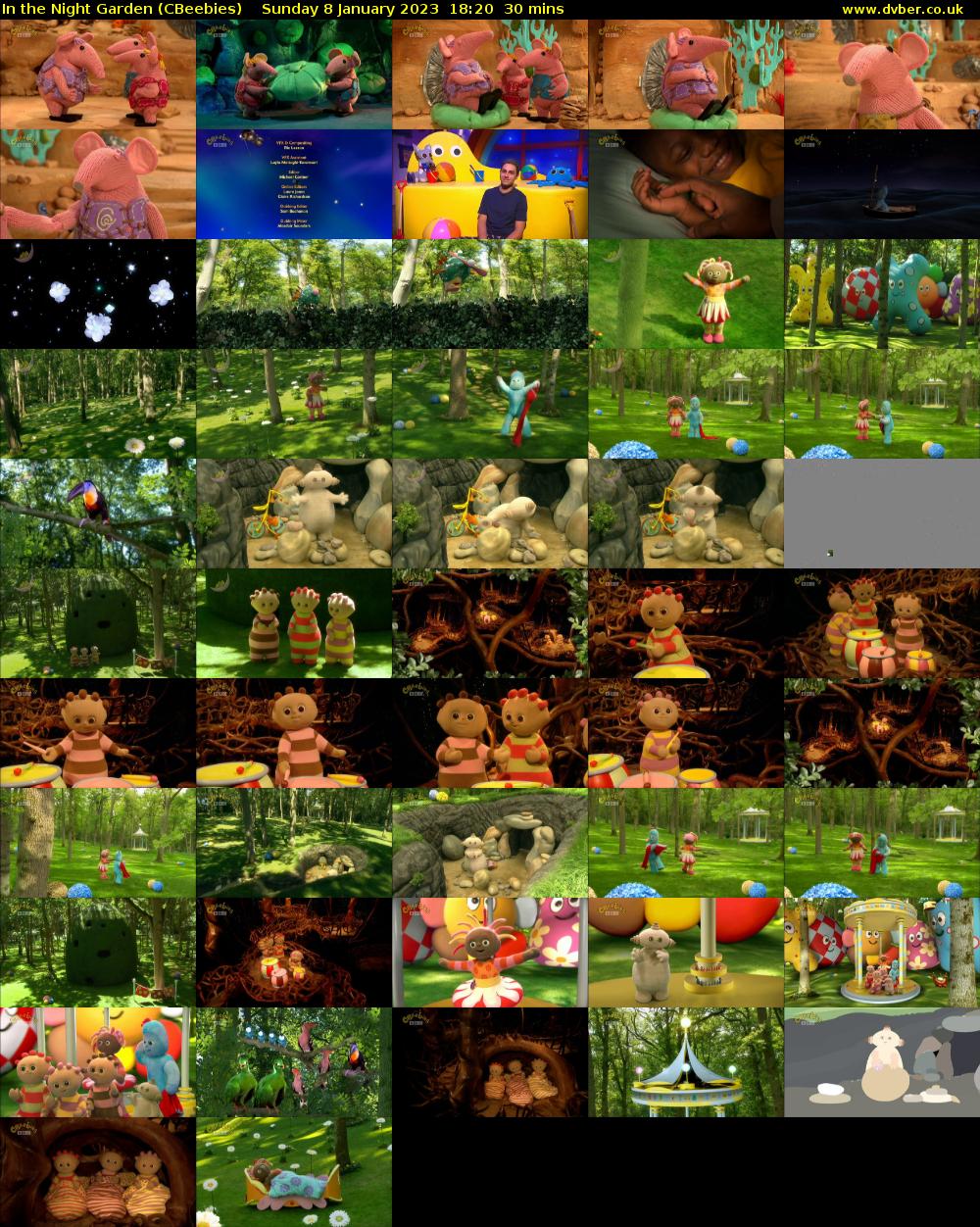 In the Night Garden (CBeebies) Sunday 8 January 2023 18:20 - 18:50