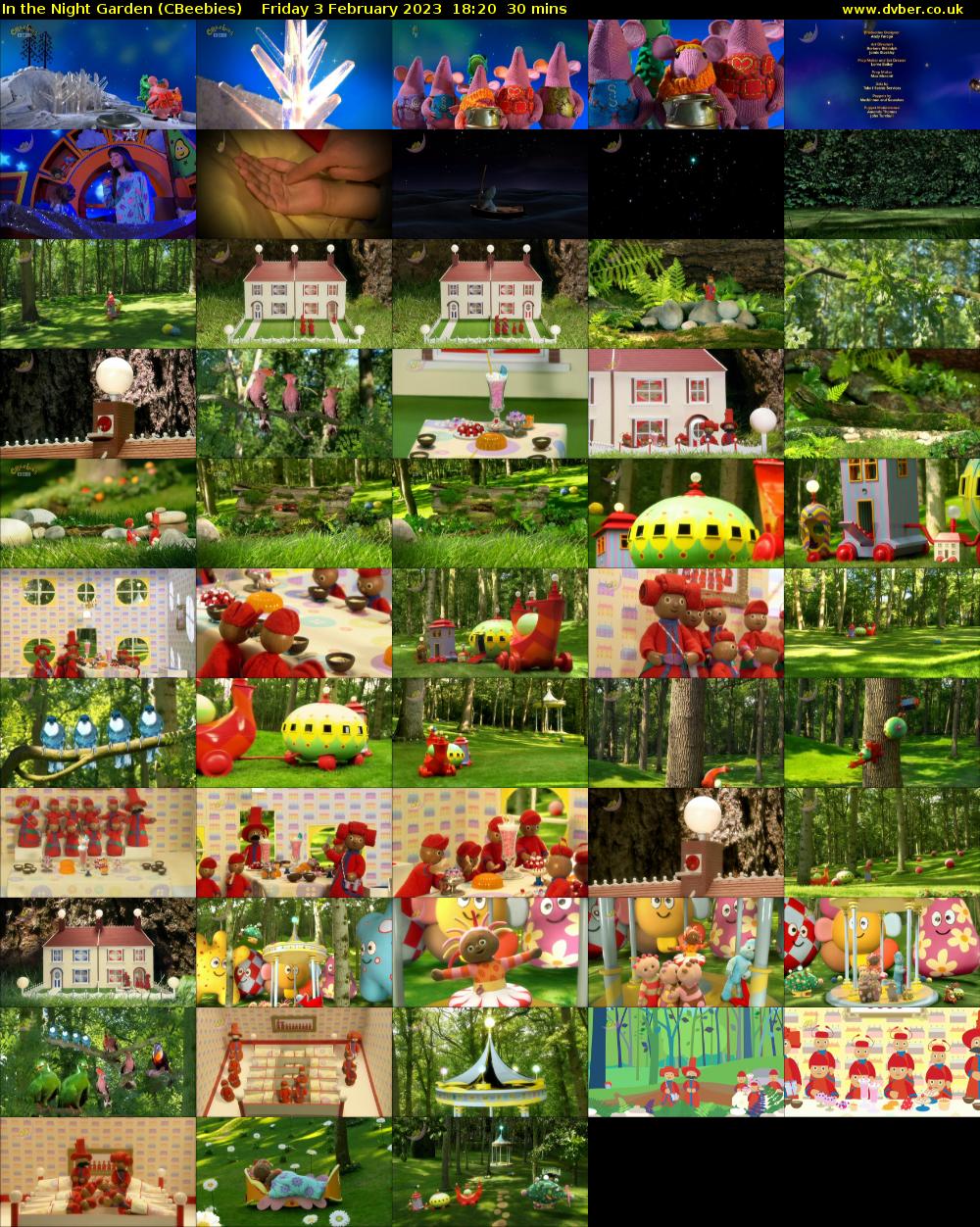 In the Night Garden (CBeebies) Friday 3 February 2023 18:20 - 18:50