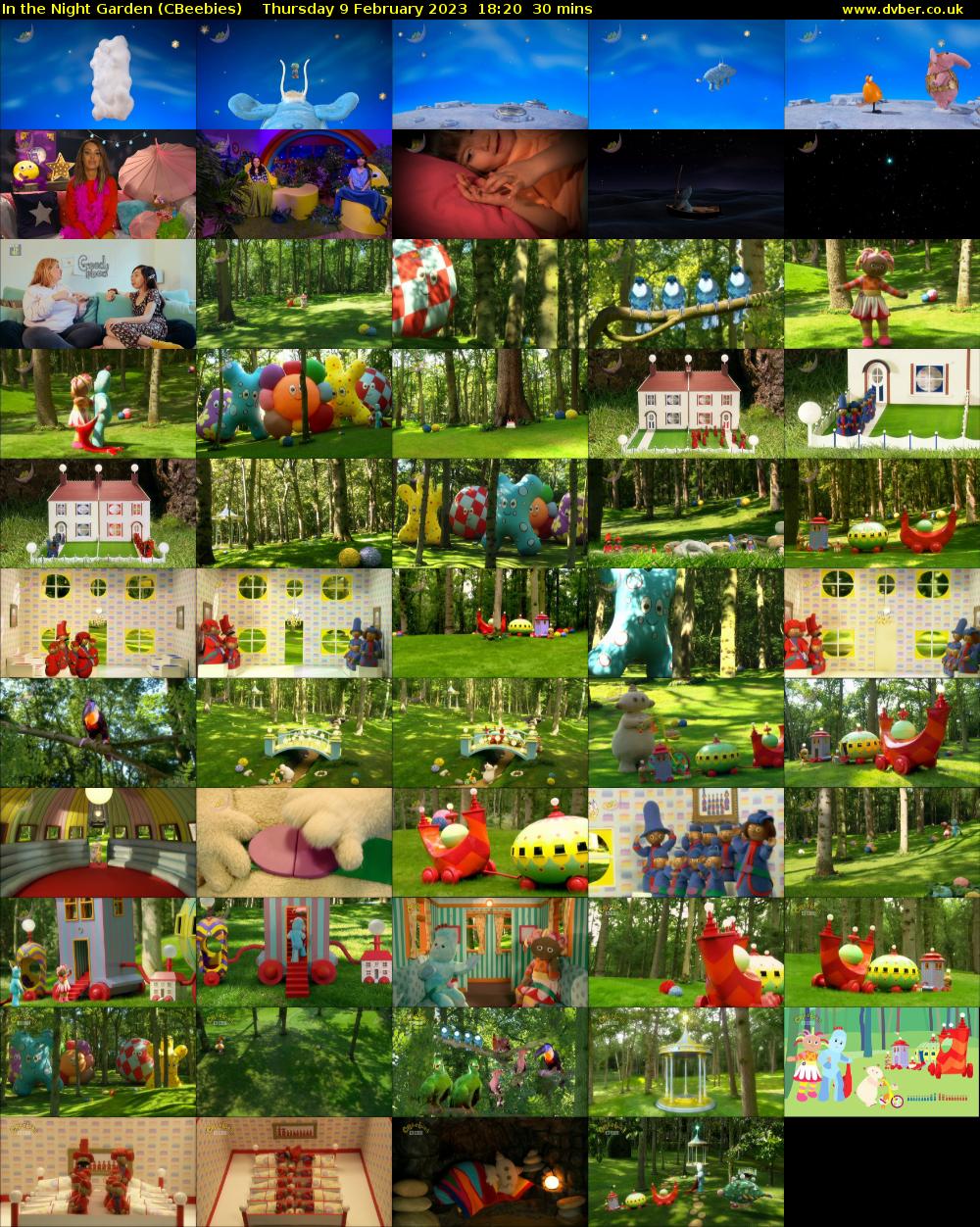 In the Night Garden (CBeebies) Thursday 9 February 2023 18:20 - 18:50