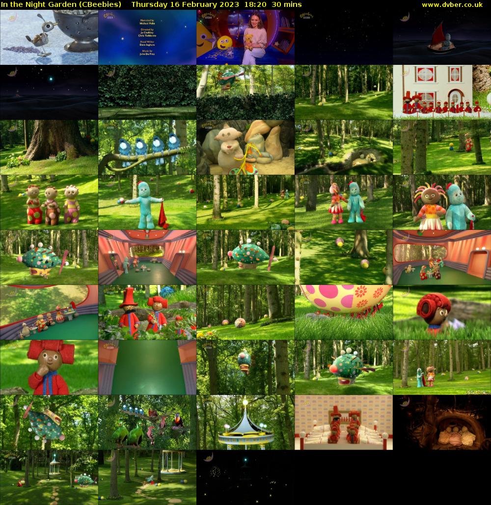 In the Night Garden (CBeebies) Thursday 16 February 2023 18:20 - 18:50