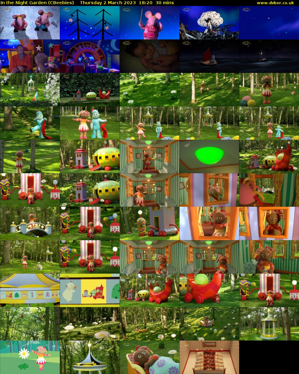 In the Night Garden (CBeebies) Thursday 2 March 2023 18:20 - 18:50