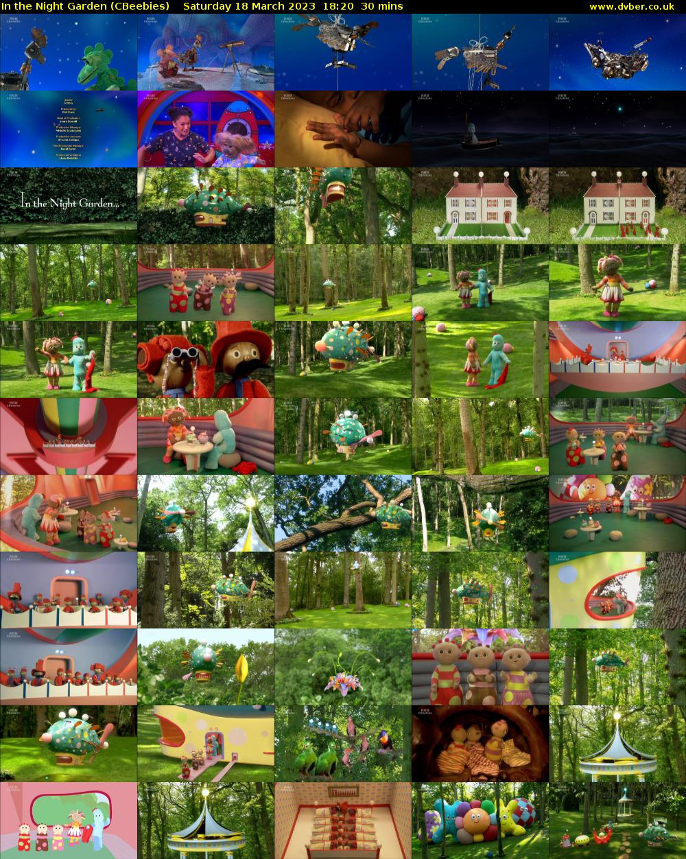 In the Night Garden (CBeebies) Saturday 18 March 2023 18:20 - 18:50
