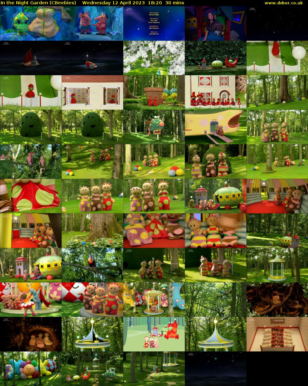 In the Night Garden (CBeebies) Wednesday 12 April 2023 18:20 - 18:50