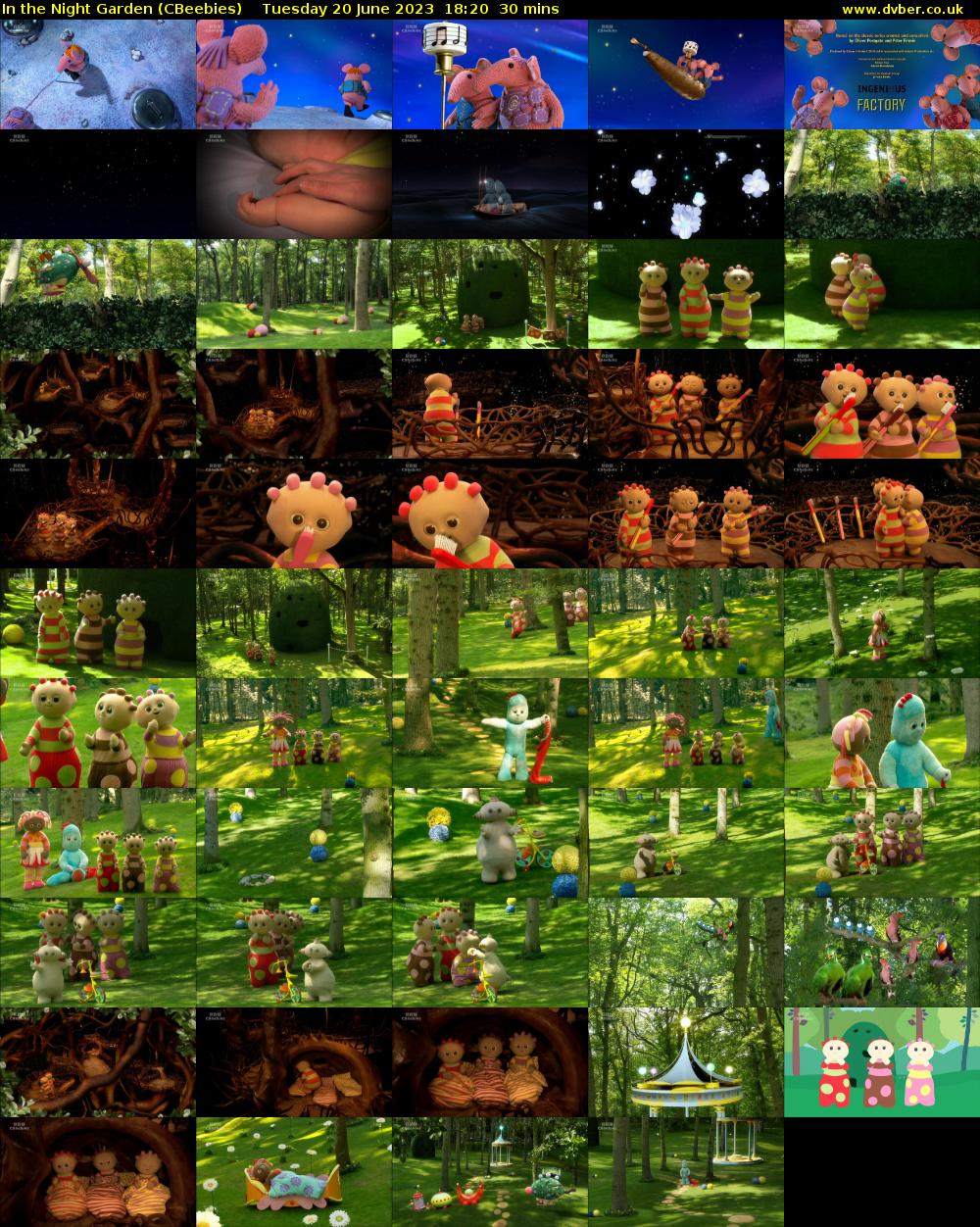 In the Night Garden (CBeebies) Tuesday 20 June 2023 18:20 - 18:50