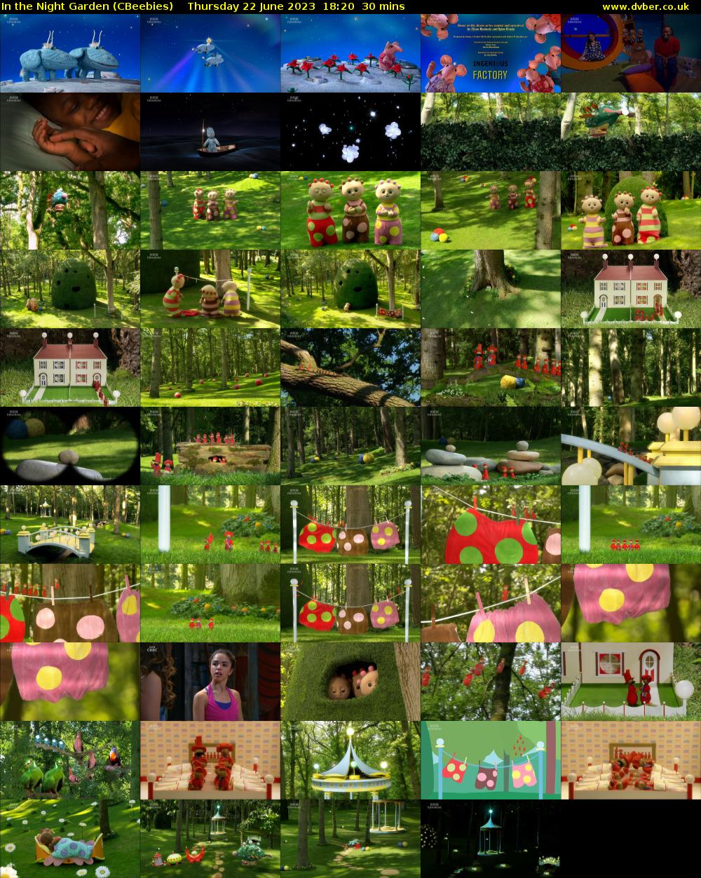 In the Night Garden (CBeebies) Thursday 22 June 2023 18:20 - 18:50
