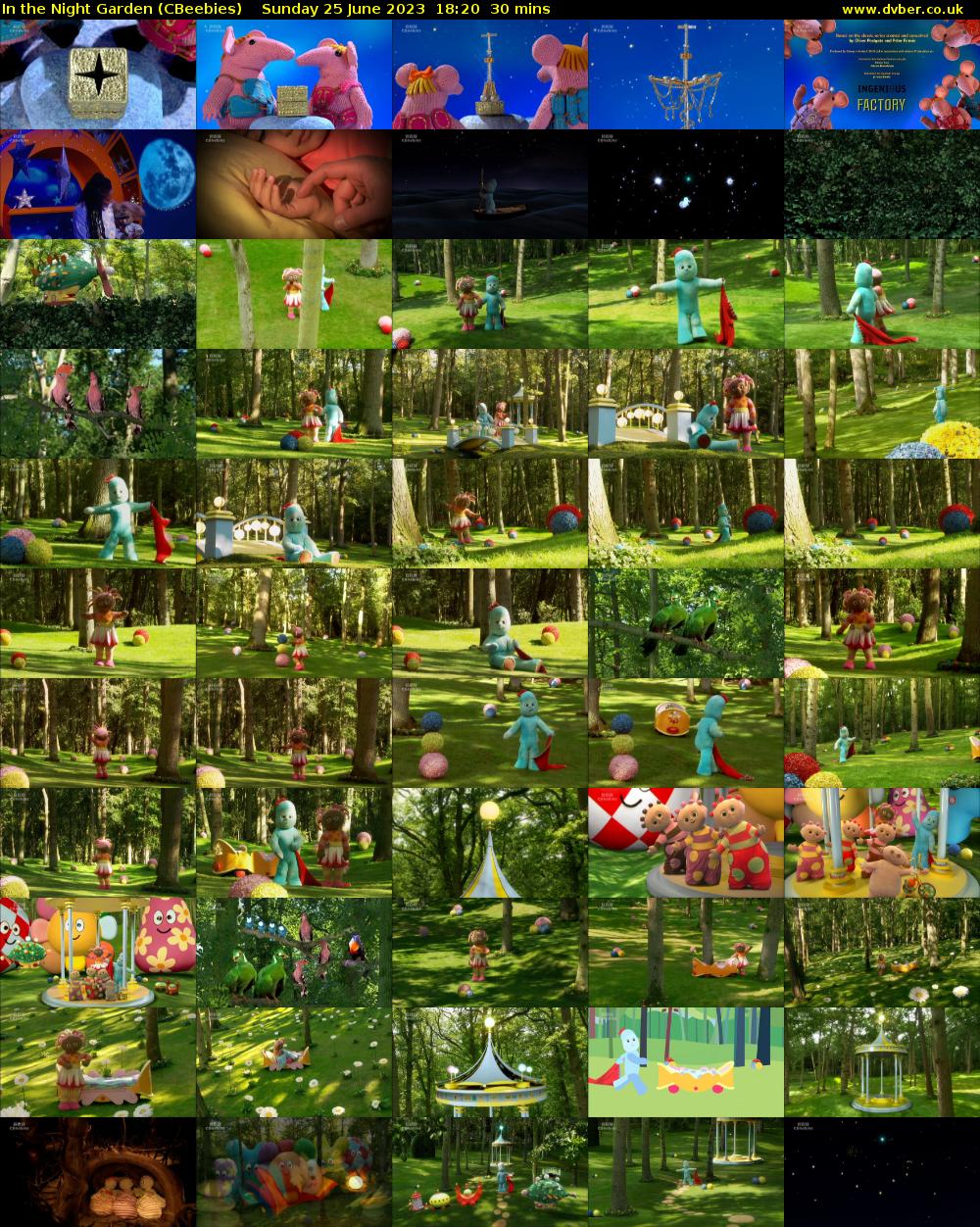 In the Night Garden (CBeebies) Sunday 25 June 2023 18:20 - 18:50