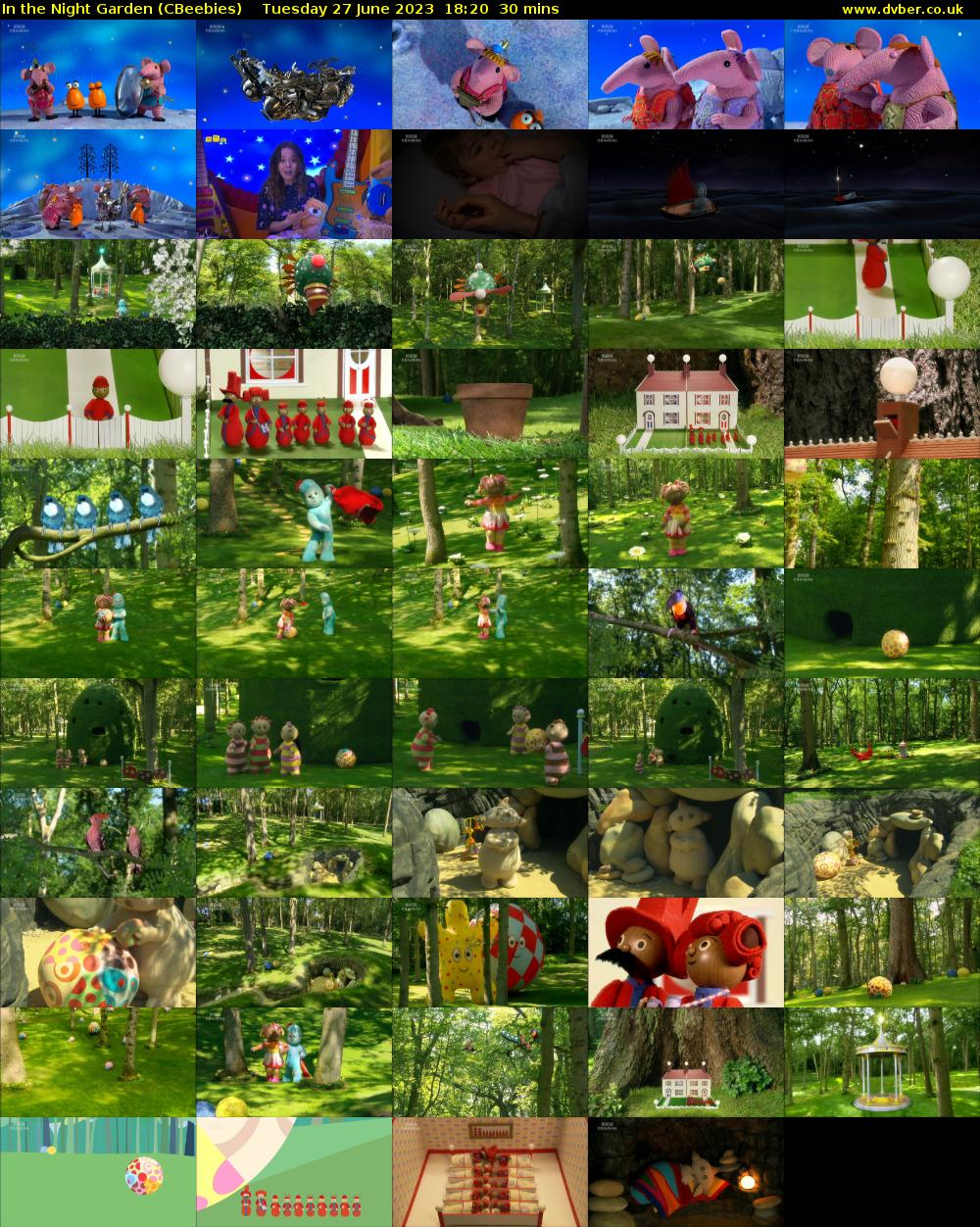 In the Night Garden (CBeebies) Tuesday 27 June 2023 18:20 - 18:50