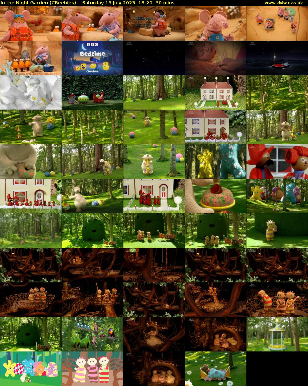 In the Night Garden (CBeebies) Saturday 15 July 2023 18:20 - 18:50