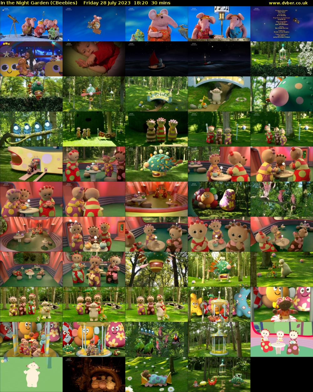 In the Night Garden (CBeebies) Friday 28 July 2023 18:20 - 18:50