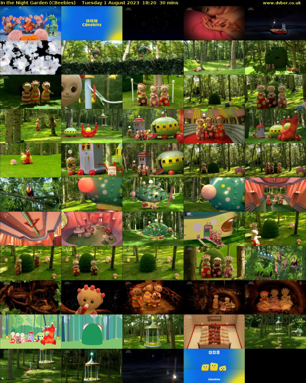 In the Night Garden (CBeebies) Tuesday 1 August 2023 18:20 - 18:50