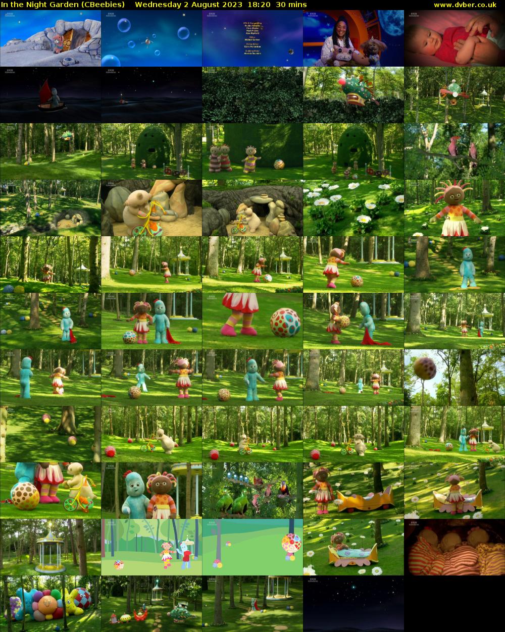 In the Night Garden (CBeebies) Wednesday 2 August 2023 18:20 - 18:50