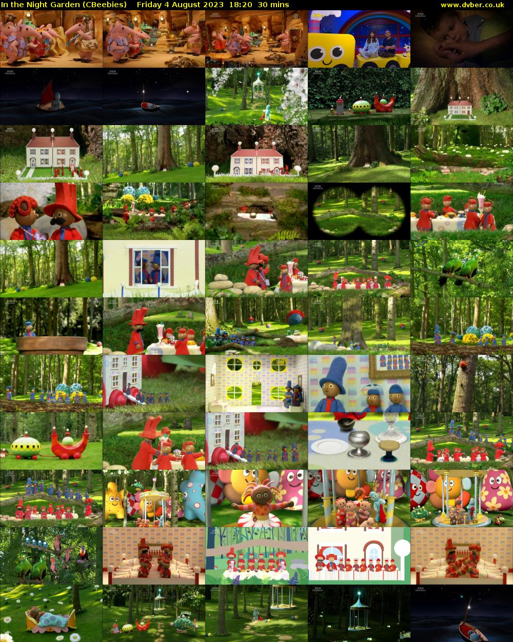In the Night Garden (CBeebies) Friday 4 August 2023 18:20 - 18:50