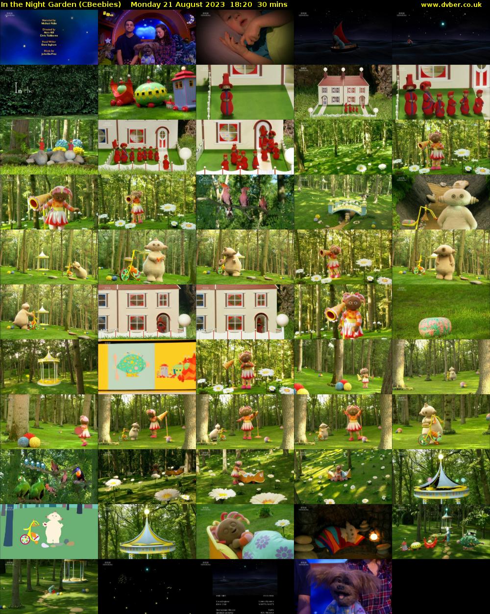 In the Night Garden (CBeebies) Monday 21 August 2023 18:20 - 18:50
