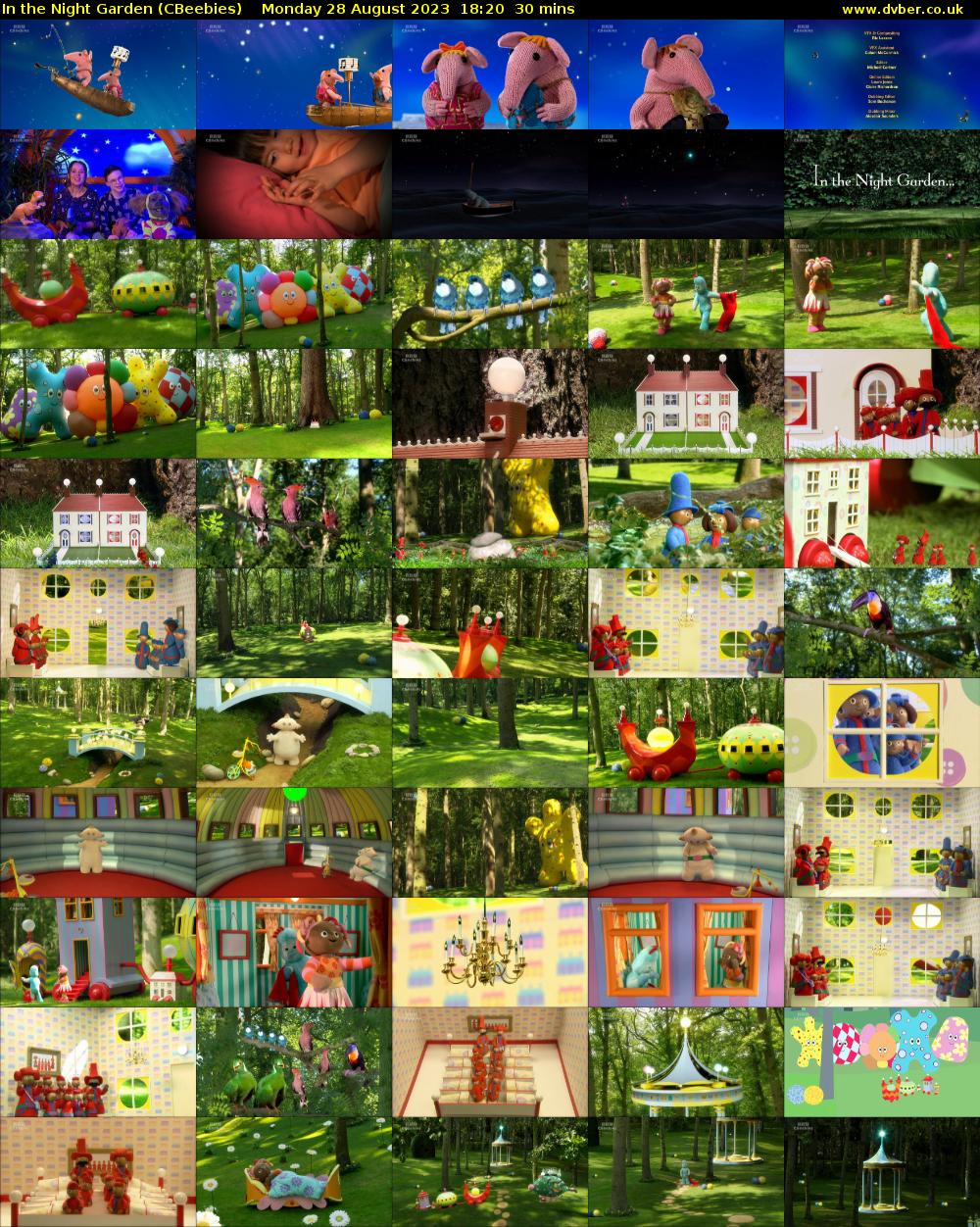 In the Night Garden (CBeebies) Monday 28 August 2023 18:20 - 18:50