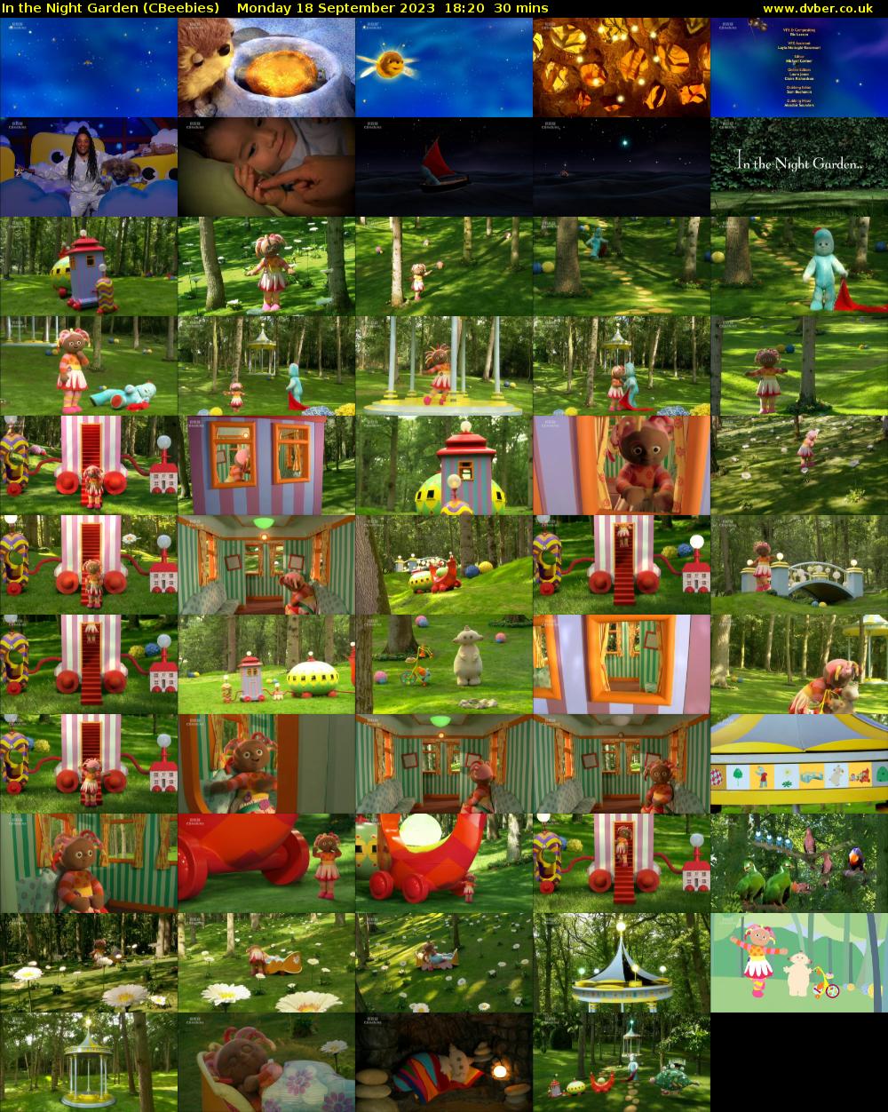 In the Night Garden (CBeebies) Monday 18 September 2023 18:20 - 18:50