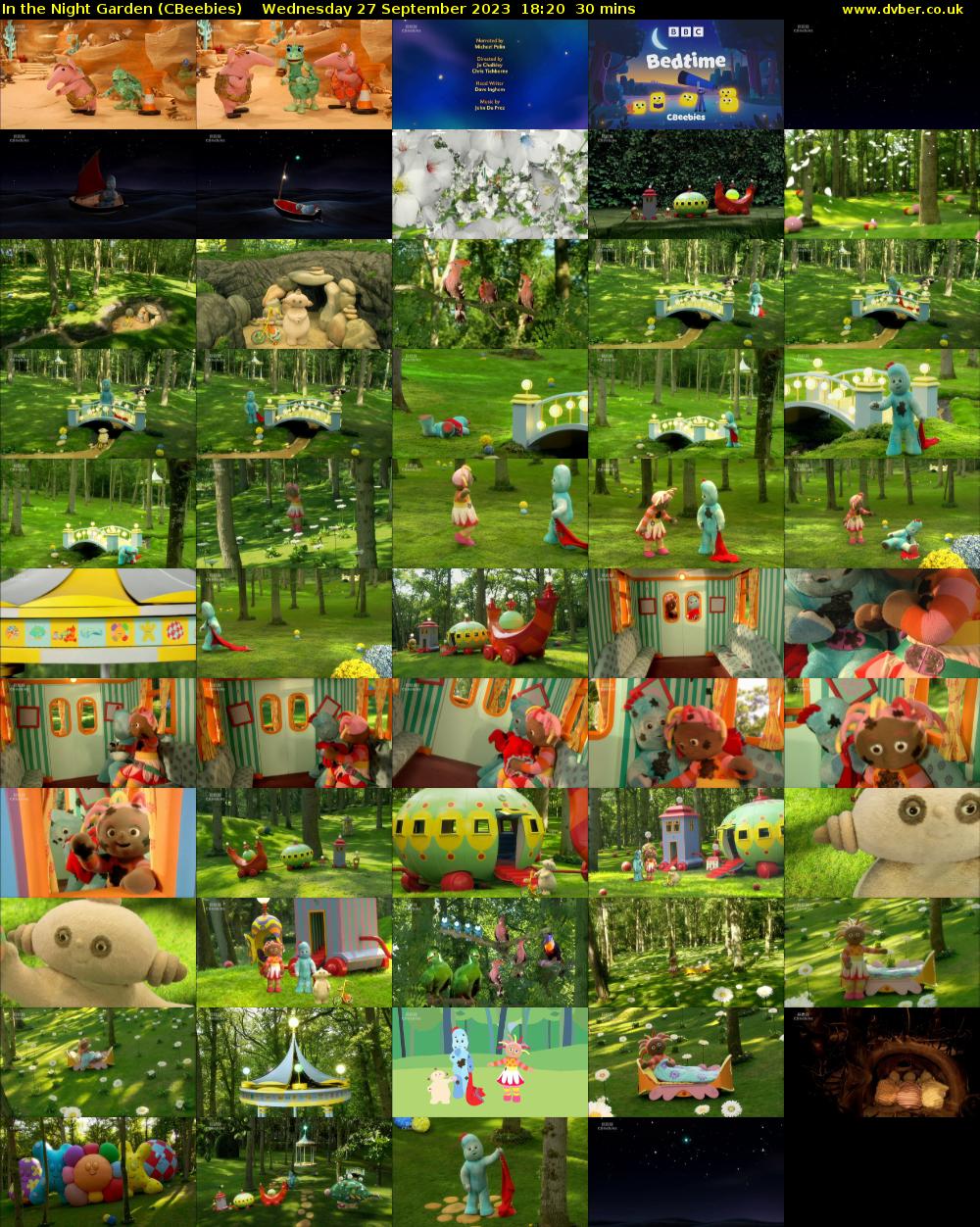 In the Night Garden (CBeebies) Wednesday 27 September 2023 18:20 - 18:50