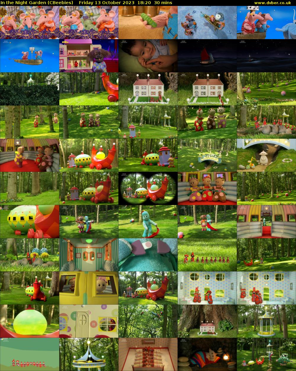 In the Night Garden (CBeebies) Friday 13 October 2023 18:20 - 18:50