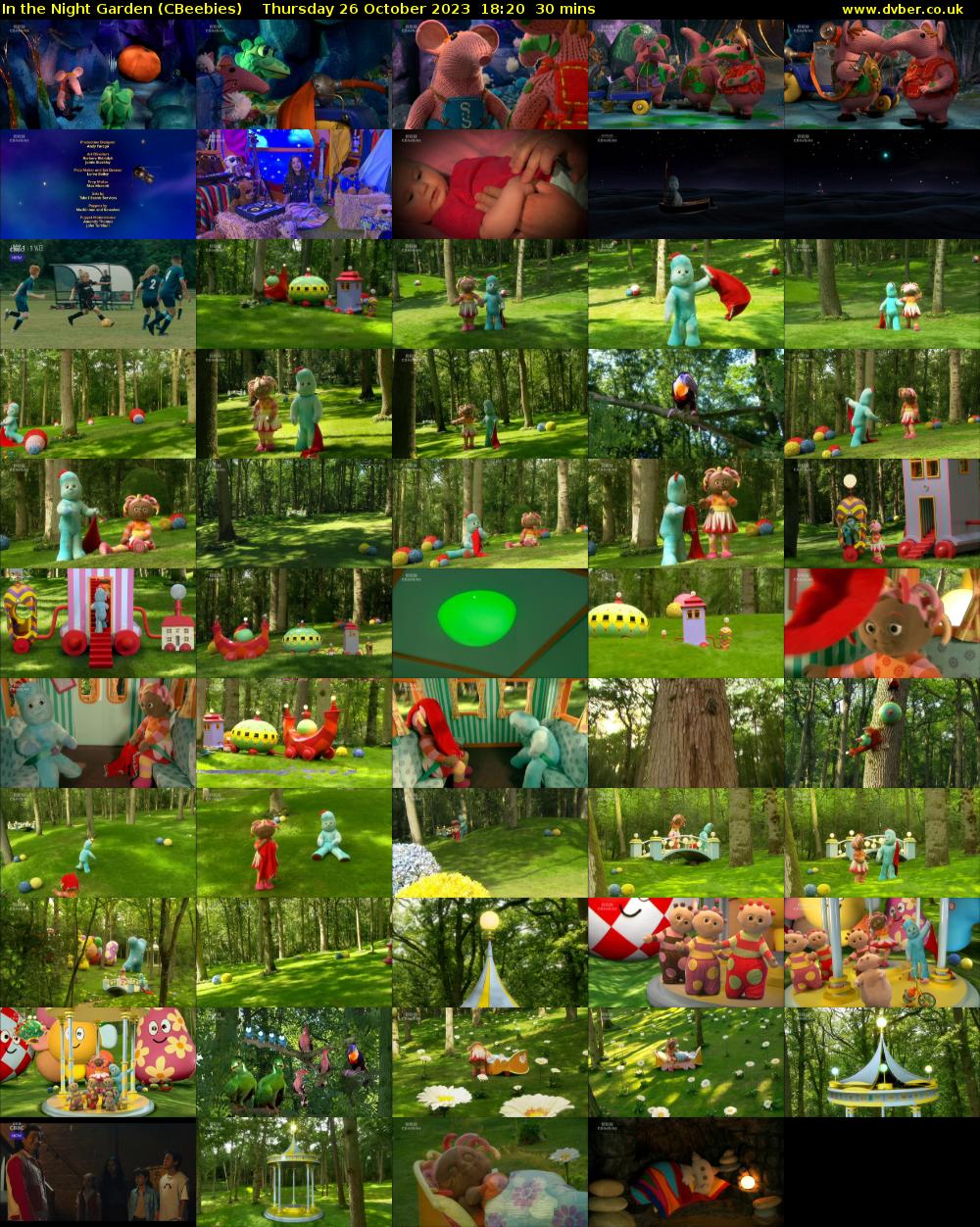In the Night Garden (CBeebies) Thursday 26 October 2023 18:20 - 18:50