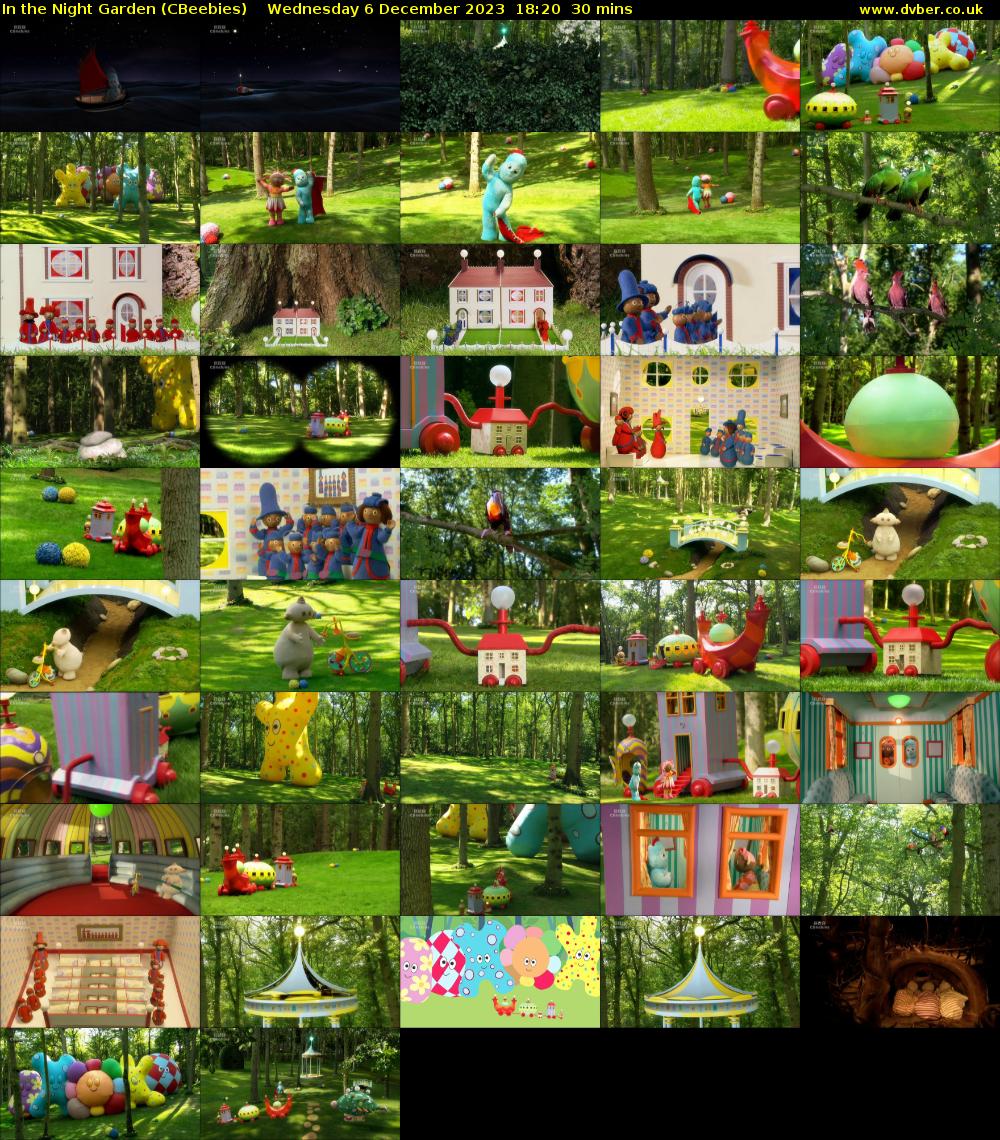 In the Night Garden (CBeebies) Wednesday 6 December 2023 18:20 - 18:50