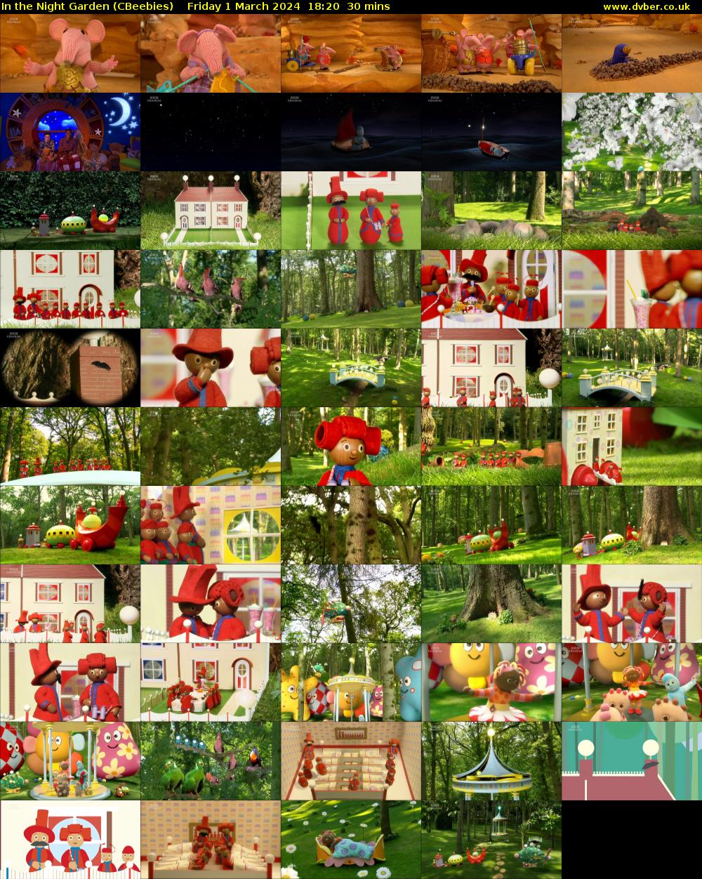 In the Night Garden (CBeebies) Friday 1 March 2024 18:20 - 18:50