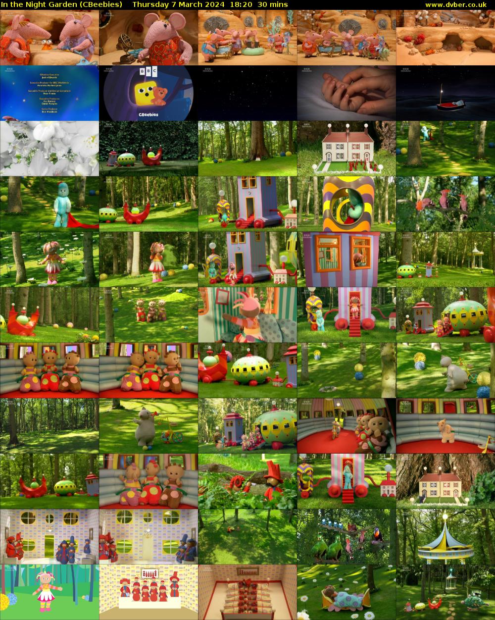 In the Night Garden (CBeebies) Thursday 7 March 2024 18:20 - 18:50