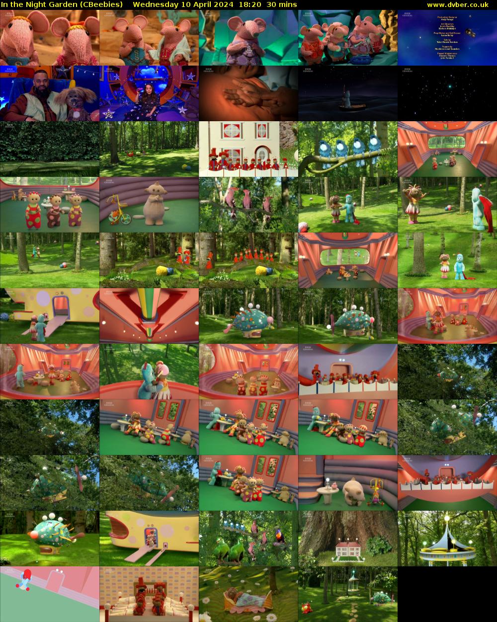In the Night Garden (CBeebies) Wednesday 10 April 2024 18:20 - 18:50