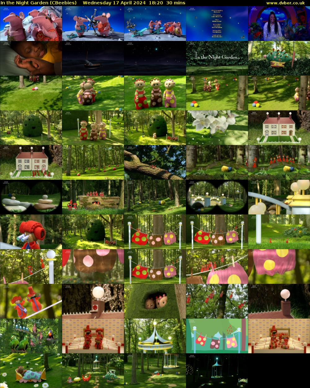In the Night Garden (CBeebies) Wednesday 17 April 2024 18:20 - 18:50