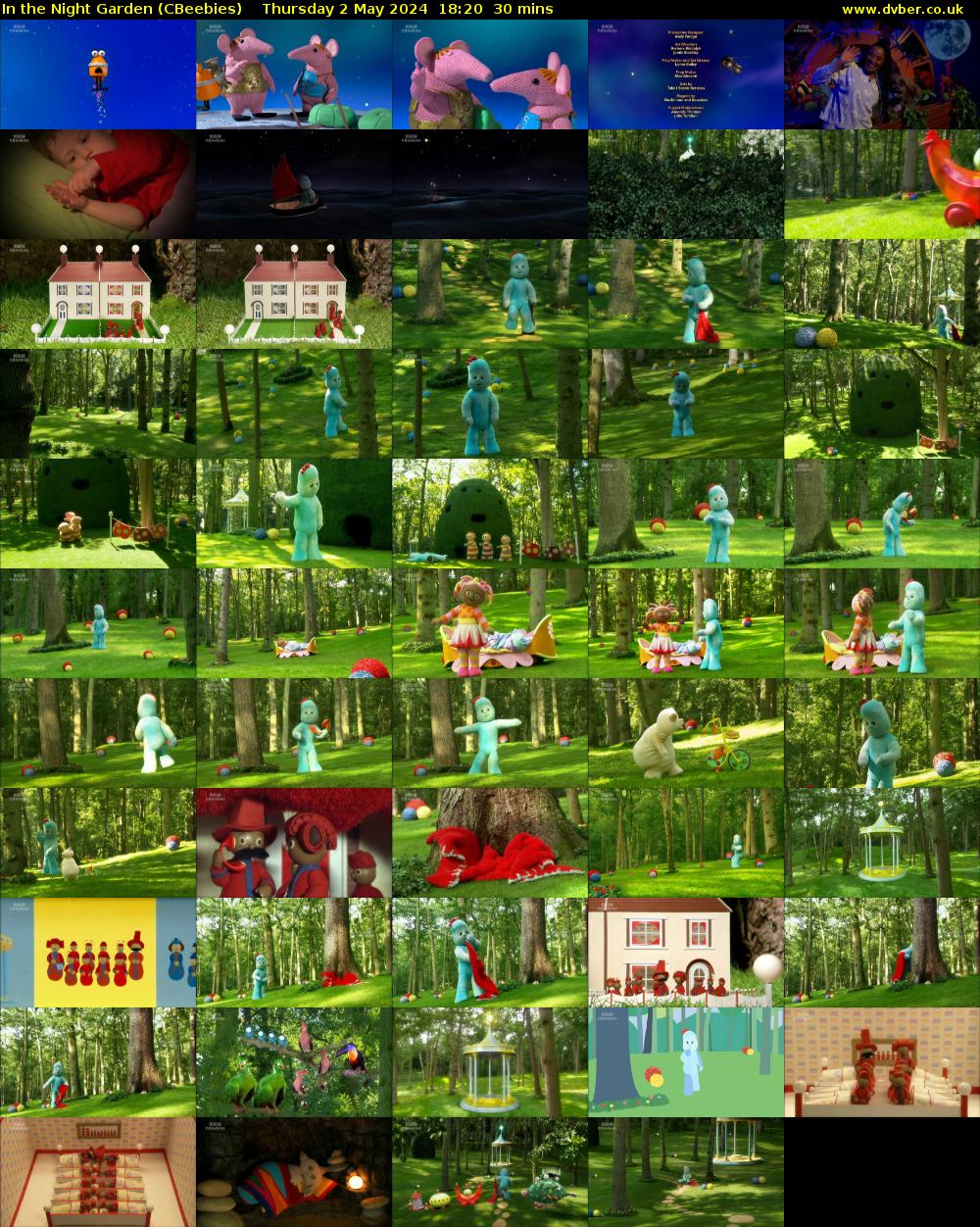 In the Night Garden (CBeebies) Thursday 2 May 2024 18:20 - 18:50