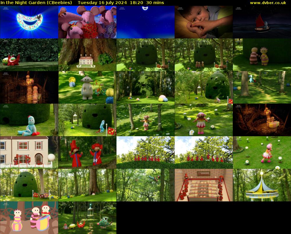 In the Night Garden (CBeebies) Tuesday 16 July 2024 18:20 - 18:50