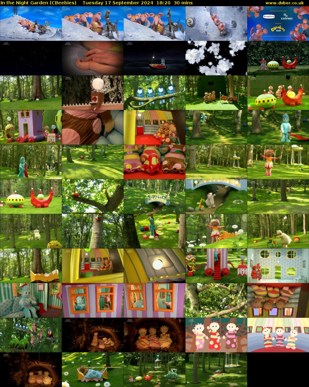 In the Night Garden (CBeebies) Tuesday 17 September 2024 18:20 - 18:50