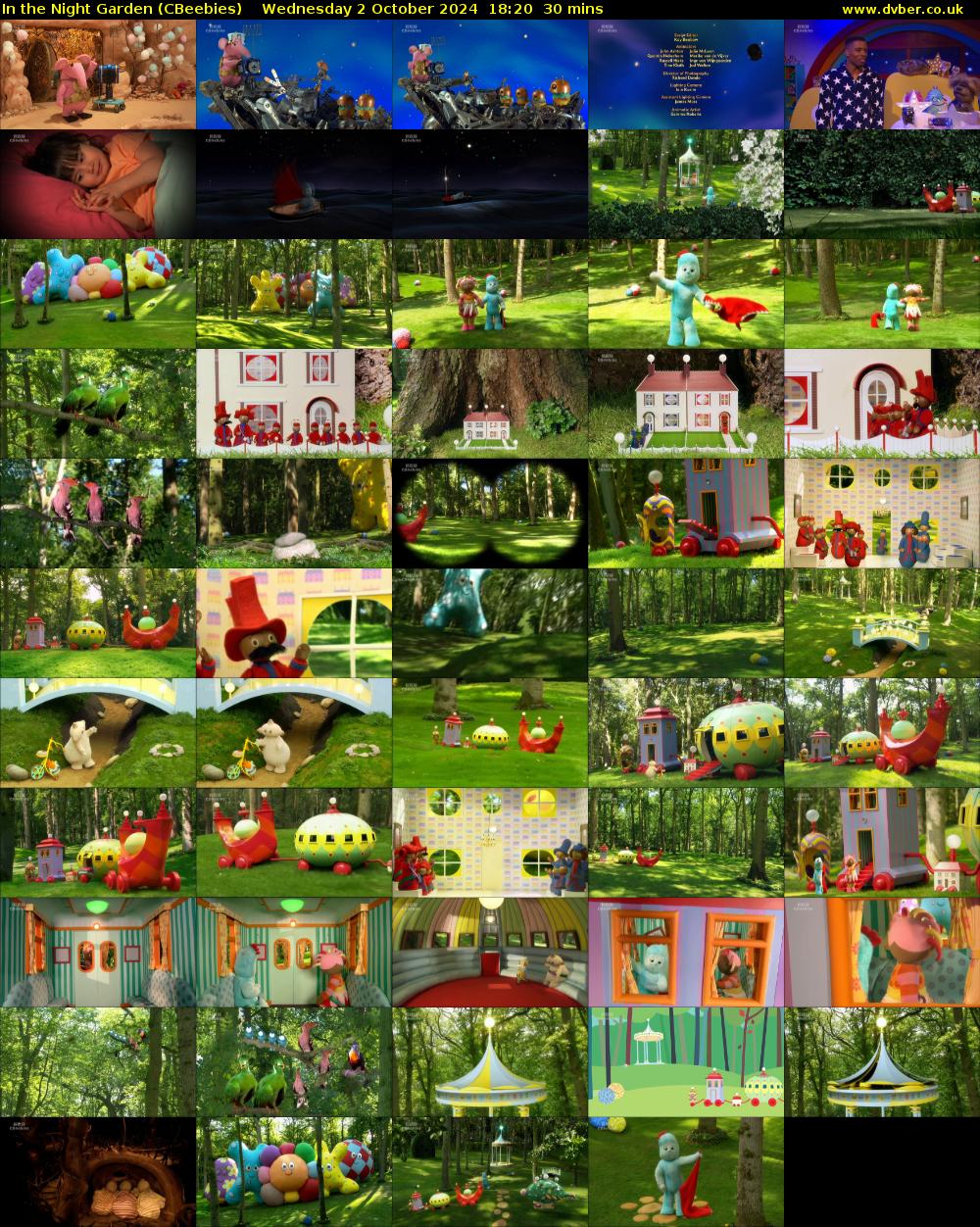 In the Night Garden (CBeebies) Wednesday 2 October 2024 18:20 - 18:50