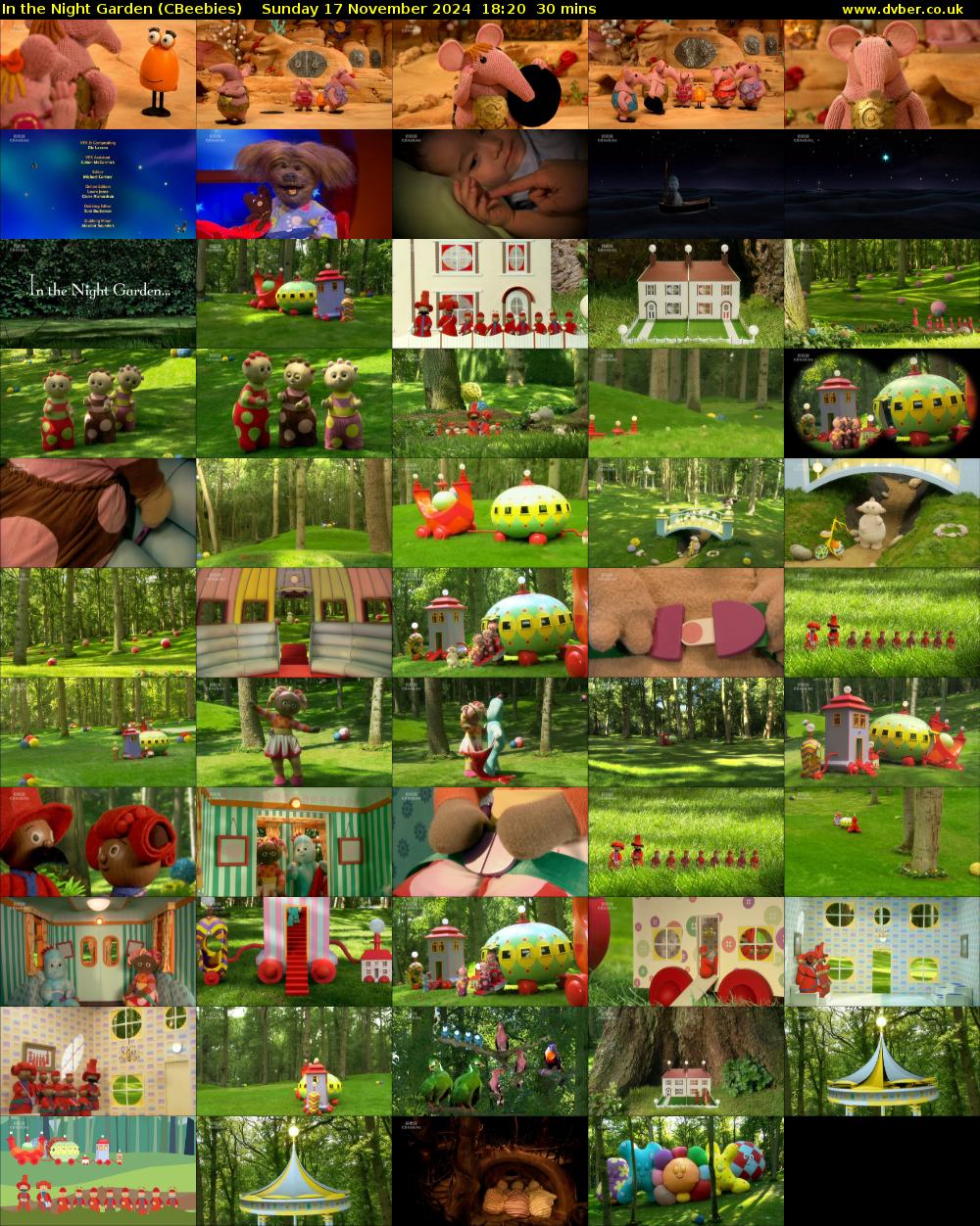 In the Night Garden (CBeebies) Sunday 17 November 2024 18:20 - 18:50
