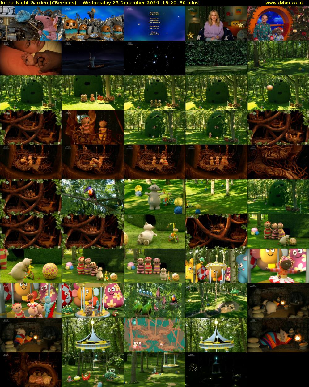 In the Night Garden (CBeebies) Wednesday 25 December 2024 18:20 - 18:50