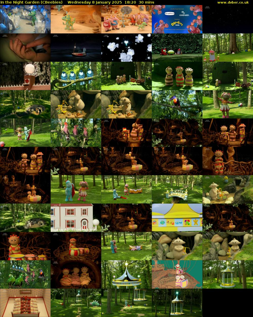 In the Night Garden (CBeebies) Wednesday 8 January 2025 18:20 - 18:50