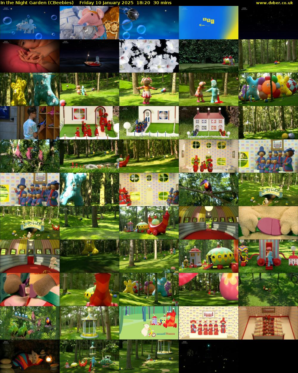 In the Night Garden (CBeebies) Friday 10 January 2025 18:20 - 18:50