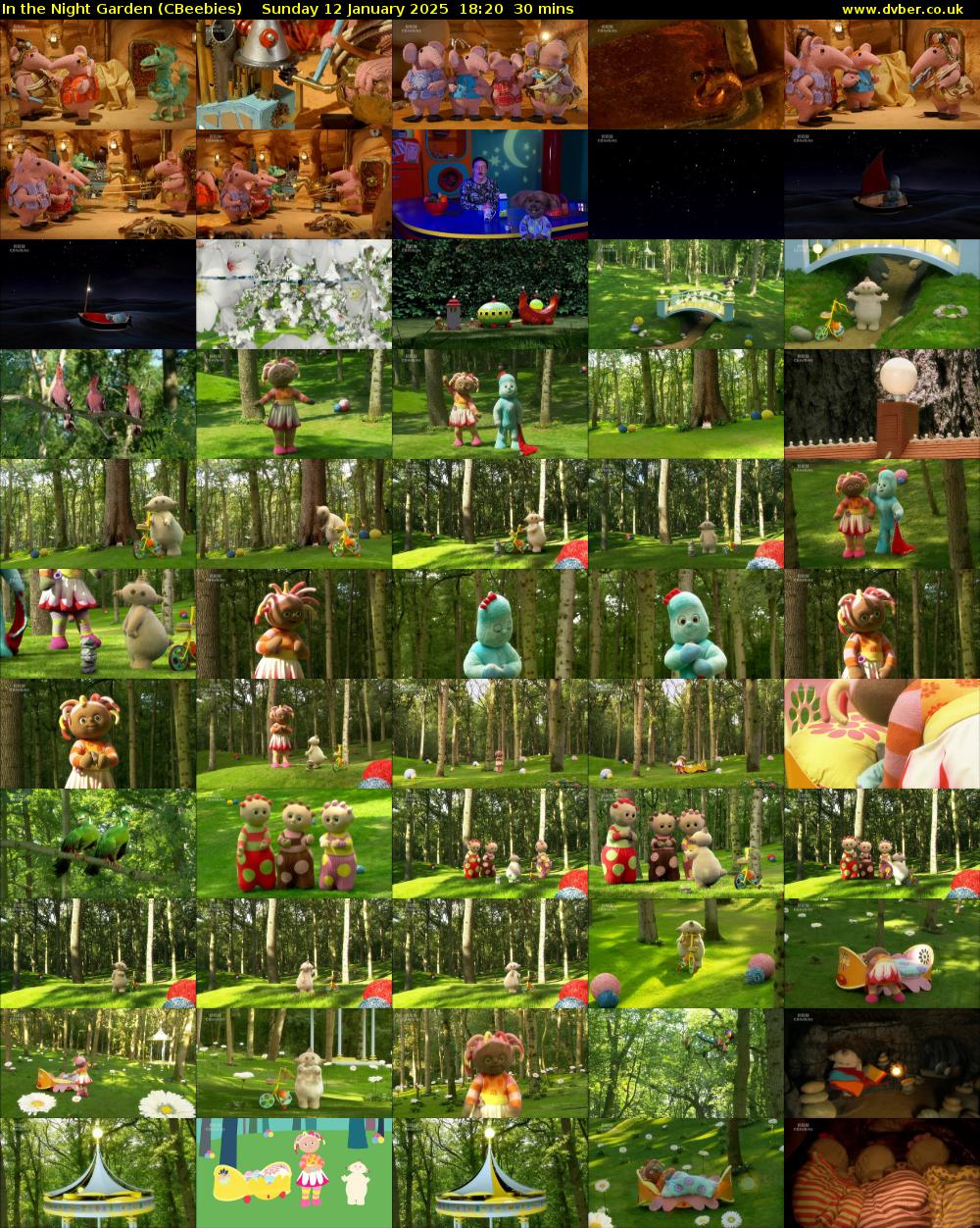In the Night Garden (CBeebies) Sunday 12 January 2025 18:20 - 18:50