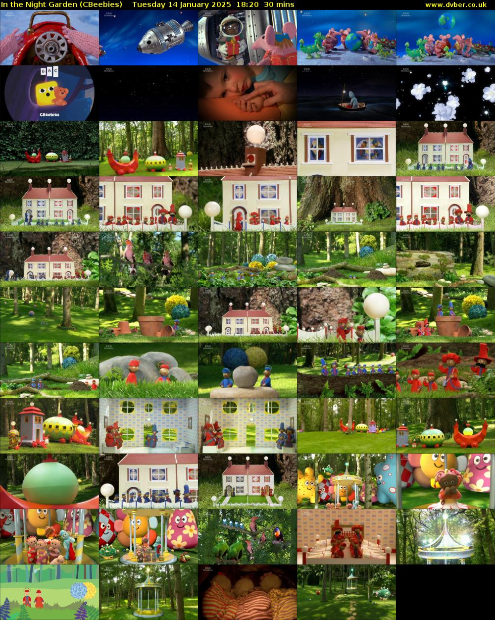 In the Night Garden (CBeebies) Tuesday 14 January 2025 18:20 - 18:50