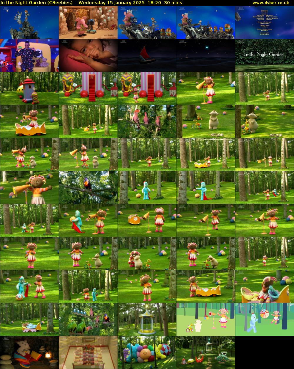 In the Night Garden (CBeebies) Wednesday 15 January 2025 18:20 - 18:50