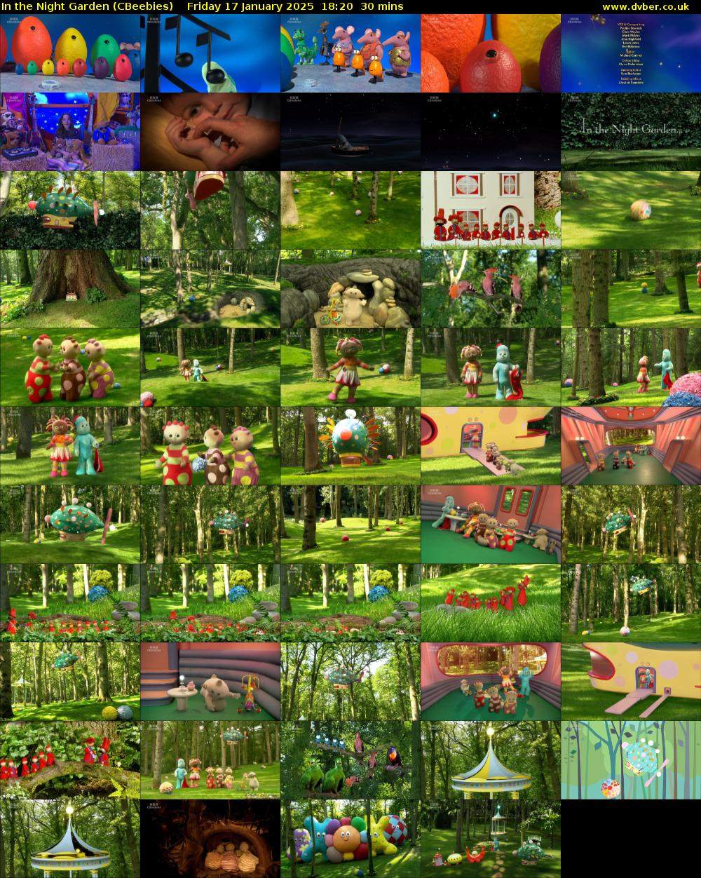In the Night Garden (CBeebies) Friday 17 January 2025 18:20 - 18:50