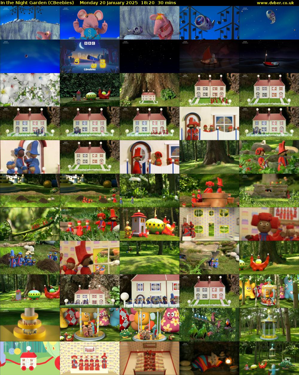 In the Night Garden (CBeebies) Monday 20 January 2025 18:20 - 18:50