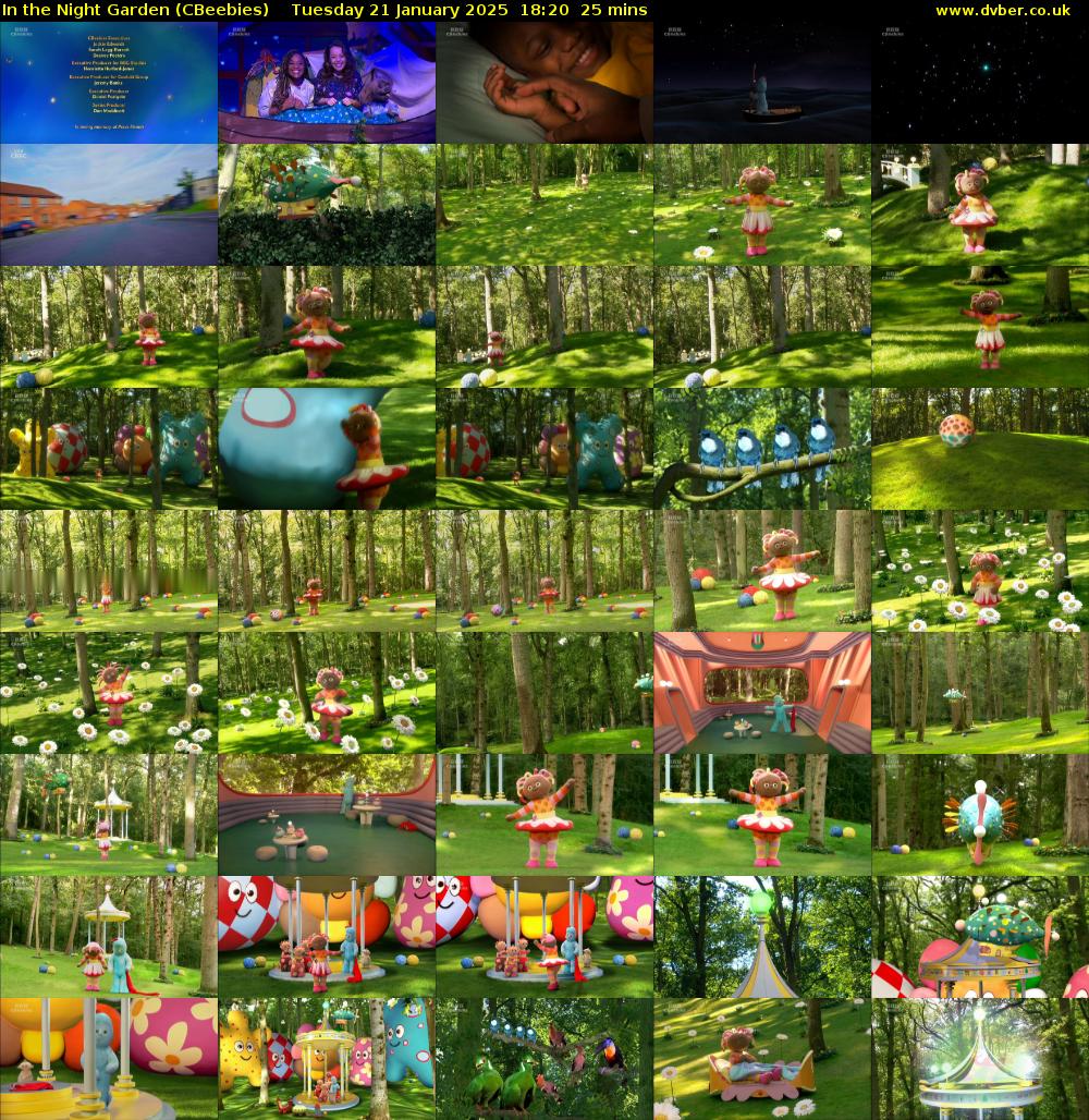 In the Night Garden (CBeebies) Tuesday 21 January 2025 18:20 - 18:45