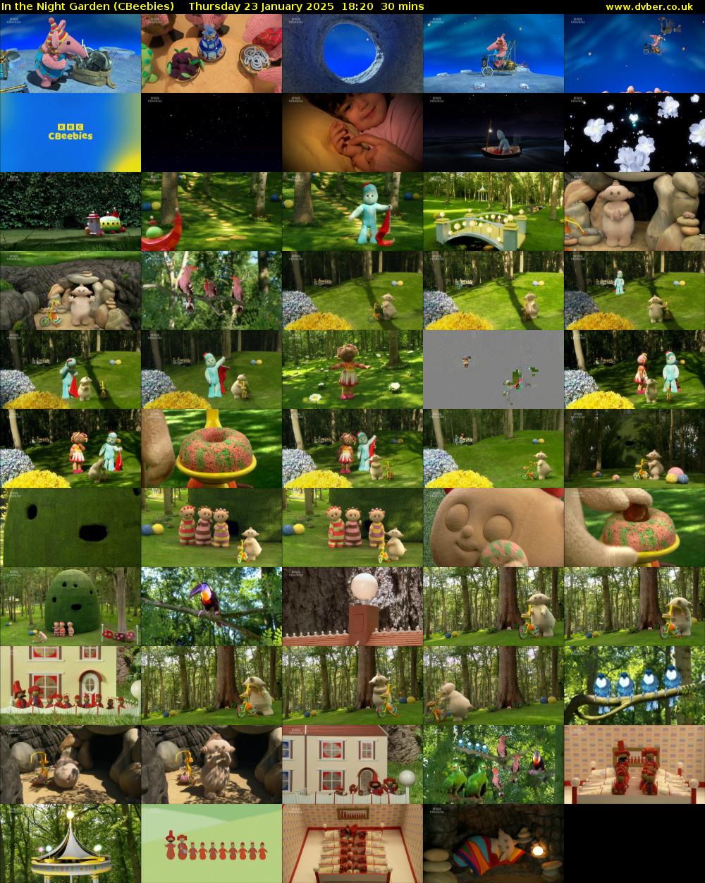 In the Night Garden (CBeebies) Thursday 23 January 2025 18:20 - 18:50