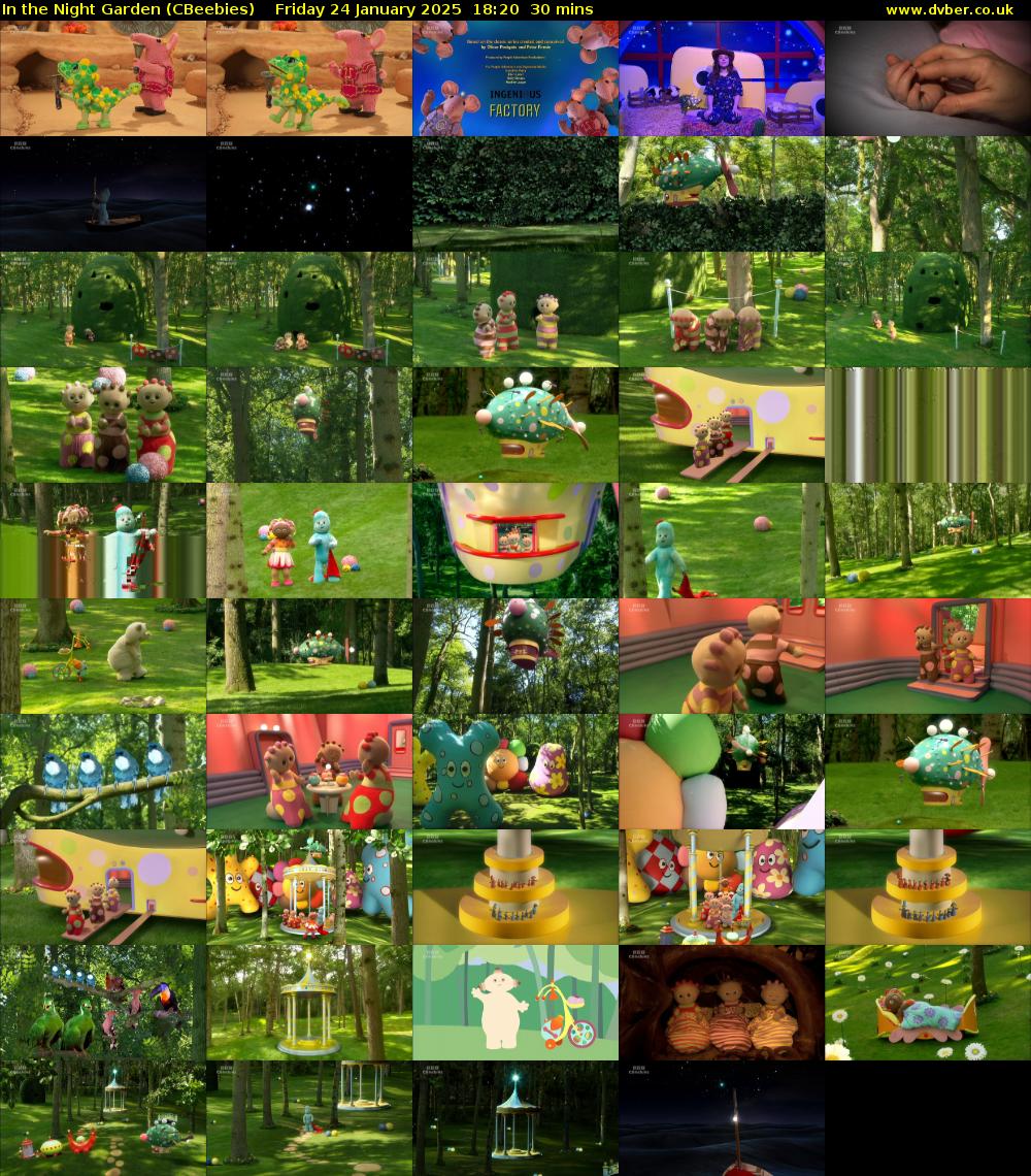 In the Night Garden (CBeebies) Friday 24 January 2025 18:20 - 18:50