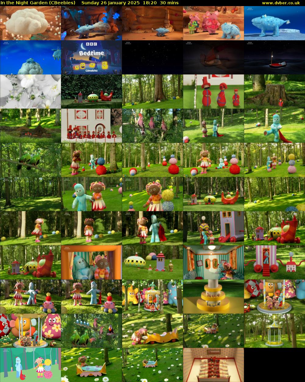 In the Night Garden (CBeebies) Sunday 26 January 2025 18:20 - 18:50