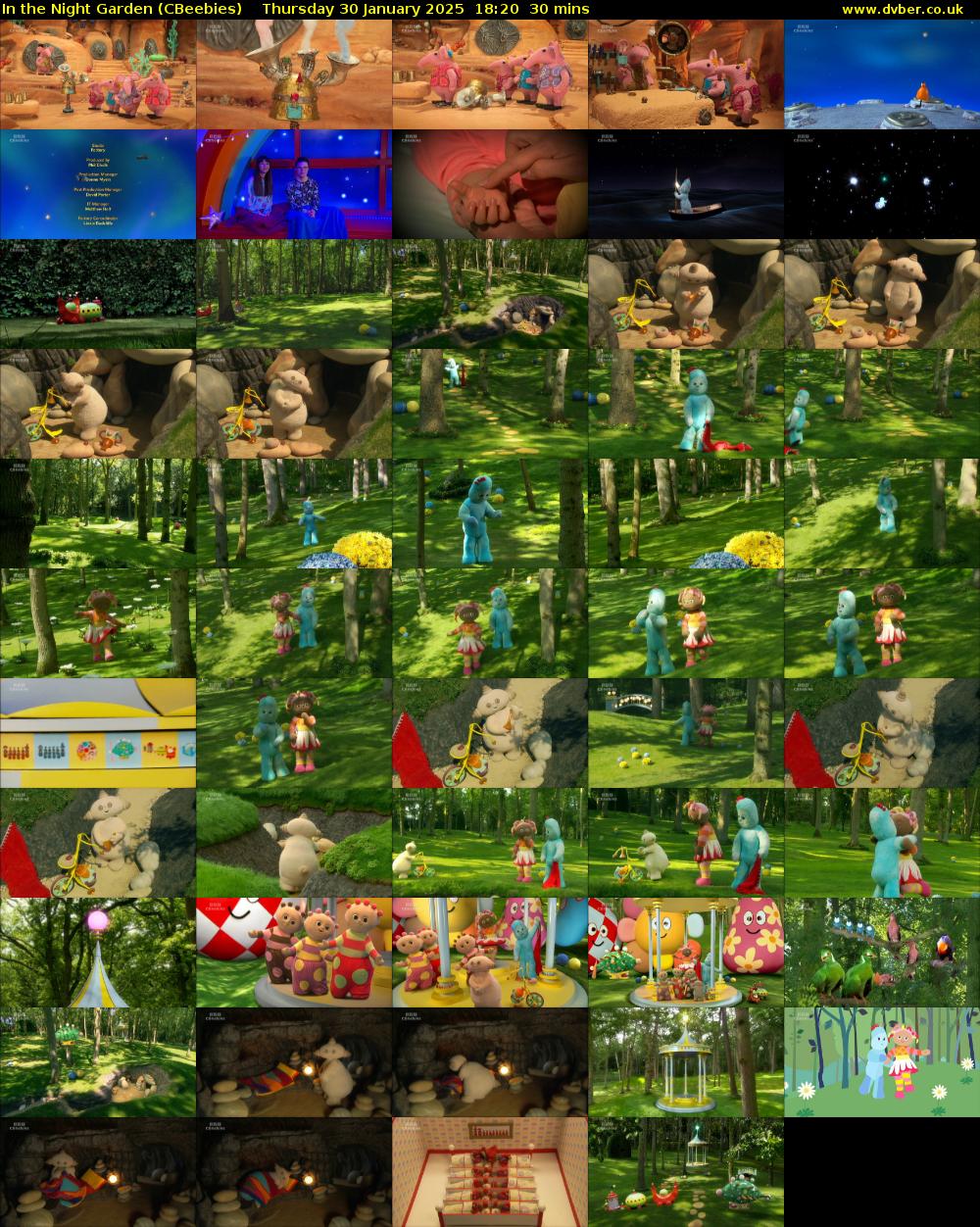 In the Night Garden (CBeebies) Thursday 30 January 2025 18:20 - 18:50