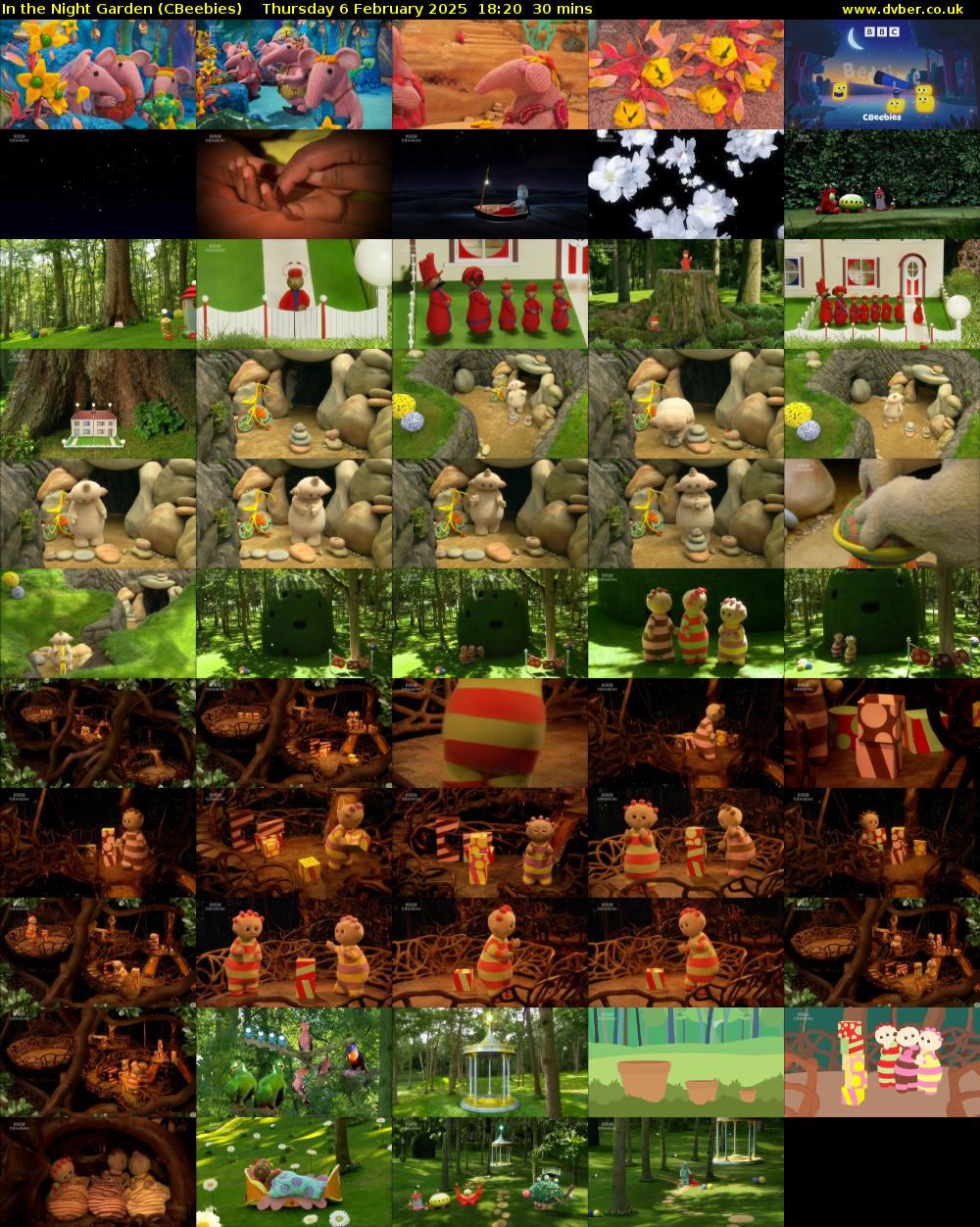 In the Night Garden (CBeebies) Thursday 6 February 2025 18:20 - 18:50